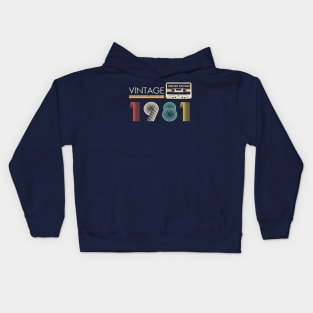 Vintage 1981 Limited Edition Cassette Kids Hoodie